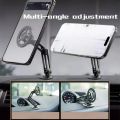 Magnetic Car Phone Holder 360 Rotation Adjustable Foldable Phone Bracket for iphone 15 14 13 12 11 Pro Max .