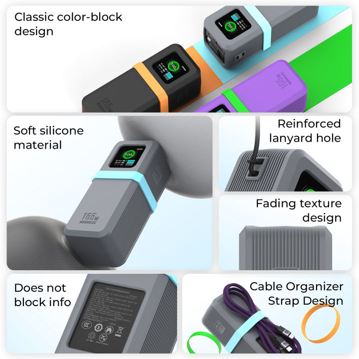 SIKAI%20Silicone%20Case%20for%20UGREEN%20Nexode%20Pro%20165W%20Power%20Bank%2020000mAh,%20Shockproof%20Cover%20with%20Precise%20Cutouts%20-%20Image%204