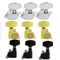 6PCS Guitar String Tuning Pegs Tuner Semi-closed Tuner Machine Heads for Electric Guitar Folk Acoustic Guitar Tuning Pegs. 