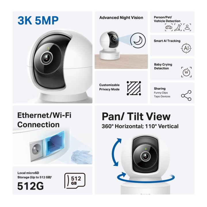 TP-Link%20Tapo%20C232%205MP%20Pan/Tilt%20AI%20Home%20Security%20Camera,%20Wireless%20or%20Wired%20Connection,%203K%205MP,%20360%C2%B0,%20Free%20AI%20Tracking,%20Two-Way%20Audio,%20Night%20Vision,%20Baby%20Monitor,%20Smart%20Detection%20and%20Notifications%20-%20Image%203