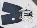 Imported Suit for Baba boy Size 6 month  to 2 years Eid Collection colour White skin & Blue white Cotton Summer Collection. 