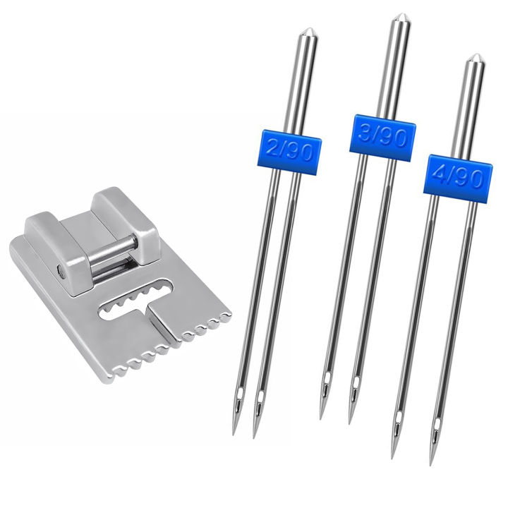 3%20PCS%20Twin%20Needles%20Size%202/3/4mm%20And%20Wrinkled%209%20Grooves%20Sewing%20Presser%20Foot%20Feet%20For%20Singer%20Brother%20Sewing%20Machine%20Accessories%20-%20Image%206