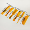 1/6 piece set of amber hair comb, durable ABS plastic handle that conforms to ergonomics,Special for real hair . 