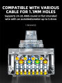 ZoeRax 50PCS Two-Piece Cat6 RJ45 Connectors, Cat 6 2-Piece RJ 45 Ends, UTP 8P8C Ethernet Connector Plug for Cat6 Cat5e Cable. 