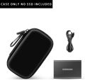 Case Compatible with Samsung T7/ T7 Touch Portable SSD 1TB 2TB 500GB USB 3.2 External Solid State Drive, Travel Carrying Case. 