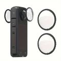 Insta360 X3 X4 X5 Standard Lens Guards Set, Removable Protective Lens Cover Clear. 