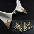 Fashion Golden Brooch Pin For Women Elegant Collar Clip Shirt Accessories Ladies Blouse Decor.