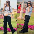 Black Wide Leg Cargo Trousers for Girls and Women's | Cargo Trousers for Girls and Women. 