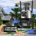 New WiFi latest PTZ IP Camera 6MP gor home security,CCT camera, office camera,with human tracking and two ways audio communication. 