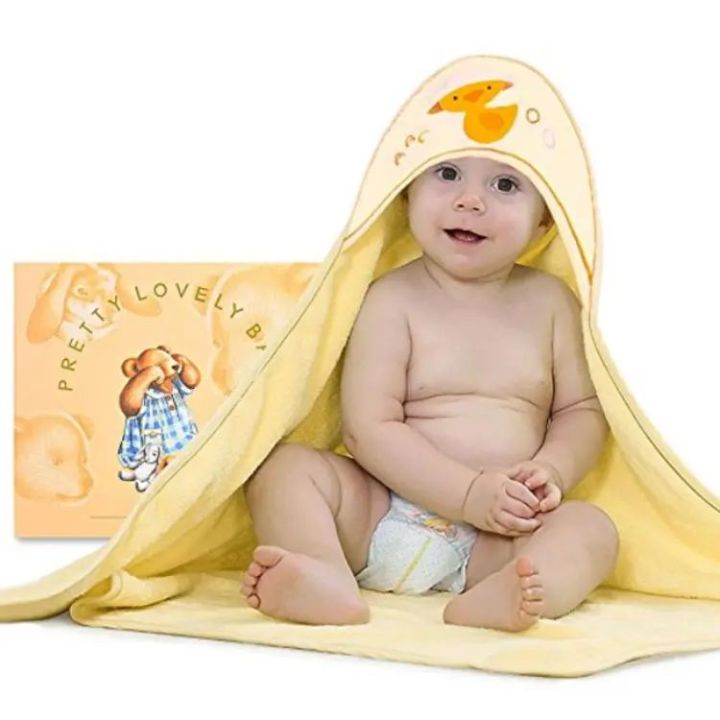 Lovely Care Baby Hooded Bath Towel For Newborns Infants & Toddlers Boys & Girls