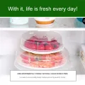 Anti Splatter Heating Sealing Cover Lid with Steam Vents Fresh-keeping Plate Bowl Cover Stackable Microwave Splatter Cover Lid. 