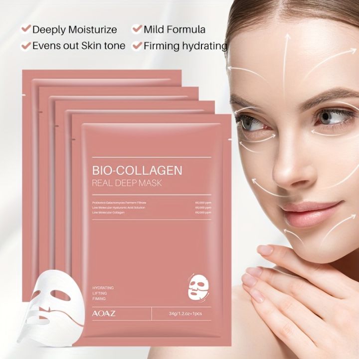 1Pcs%20Set%20Bio%20Collagen%20Deep%20Mask%20-%20Collagen%20Real%20Deep%20Mask%20Pack%20Hydrating%20&%20Firming%20Facial%20Sheet%20Masks%20with%20Collagen,%20Hyaluronic%20Acid%20&%20Nicotinamide%20Moisturizing%20&%20Invigorating%20for%20All%20Skin%20Korean%20Skin%20-%20Image%203
