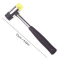 Small Rubber Mallet Hammer – 25 mm Lightweight Double-Sided Rubber and Plastic Head | Non-Slip Ergonomic Grip | Durable, Scratch. 