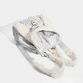 Cute Fluffy Rabbit Ears Hat Backpack for Autumn Winter New Design High-sense Large Capacity Hundred-match Bag for Women. 
