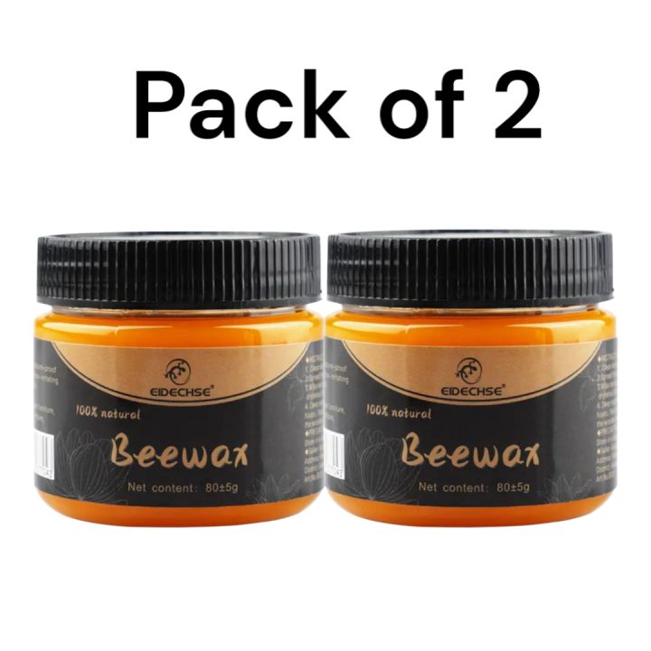 2 Pcs Beeswax Furniture Polish ,Wood Seasoning Beeswax | Natural Wood Wax Traditional Beeswax Polish for Wood & Furniture | Beeswax Wood Polish and Cleaner for Furniture Care