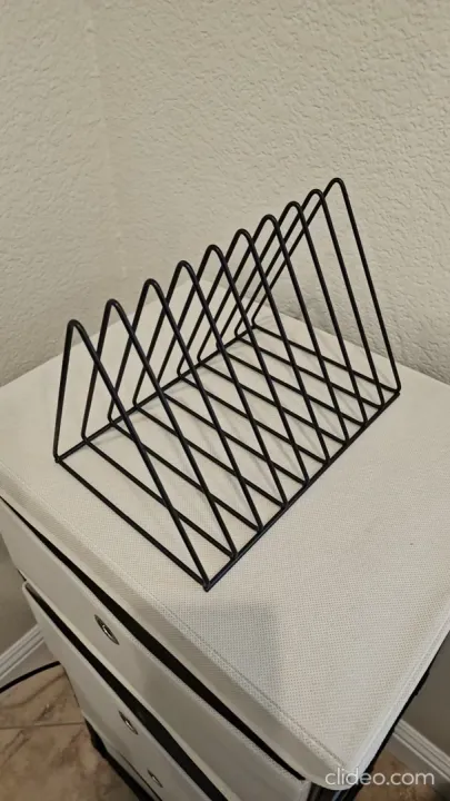 Iron Rack Folder Iron stand desk organizer file folder book shelf magazine holder home ...