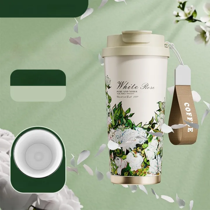 GIANXI%20New%20High%20Appearance%20Level%20Coffee%20Thermos%20Cup%20Ceramic%20Straw%20Double%20Drinking%20Cup%20Daily%20Campus%20Accompanying%20Coffee%20Cup%20-%20Image%203