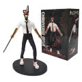 18CM Anime Chainsaw Man Denji Figure PVC Chainsaw Helmet Movable Power Makima Model Toy Boy Collection Ornaments . 