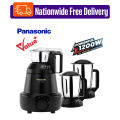 Panasonic 1200W Heavy Duty 3-in-1 Mixer Grinder, 3 Jars (MX-GE3750) Black Free delivery 🚚 with Free Delivery. 