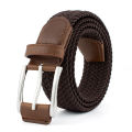 1Pcs New Luxury Men's Elastic Woven Belt Casual Sports Canvas Golf Belt Adjustable Waistband,For Men Women,For Jeans Pants Dress. 