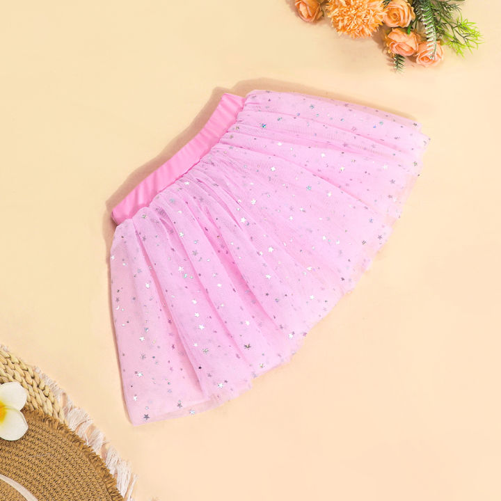 Girls%20Sparkle%20Stars%20Sequins%20Tutus%20Skirts%20Princess%20Ballet%20Dance%20Layered%20Tulle%20Tutu%20Skirts%20Kids%20Ballet%20Dress%20Up%20Clothes%20-%20Image%204