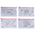DIY Color Filling Drawing Pencil Bag Creative Graffiti Coloring Stationery Storage Bag Marker Pen Painting Kits For Kids Student. 