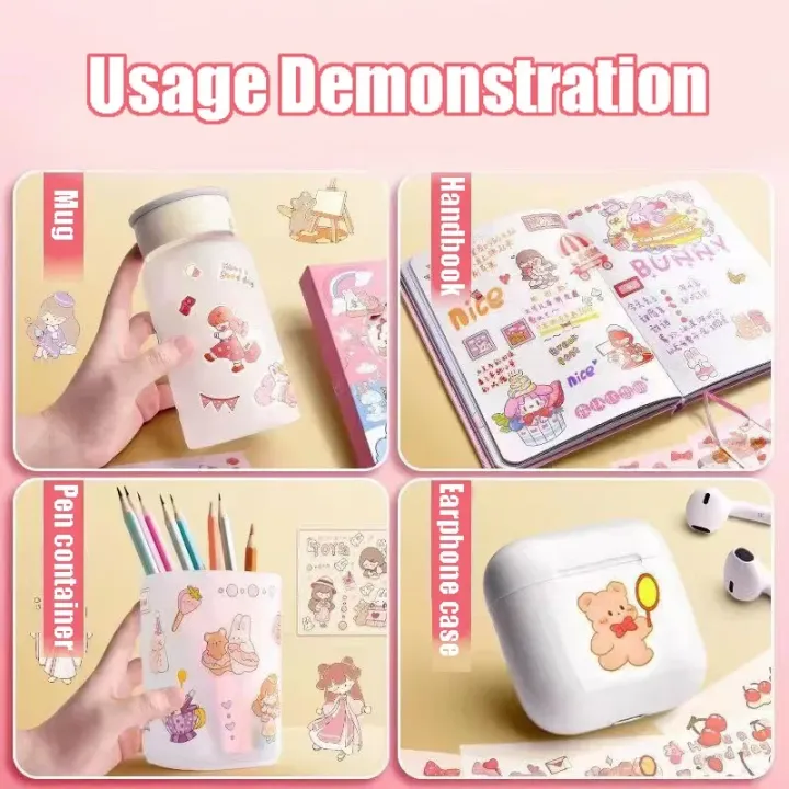 10/100Pcs%20Kawaii%20Stickers%20PET%20Pattern%20Cartoon%20Scrapbooking%20Cute%20Sticker%20DIY%20Handbook%20Stickers%20Decoration%20Stationery%20Supplies%20-%20Image%203