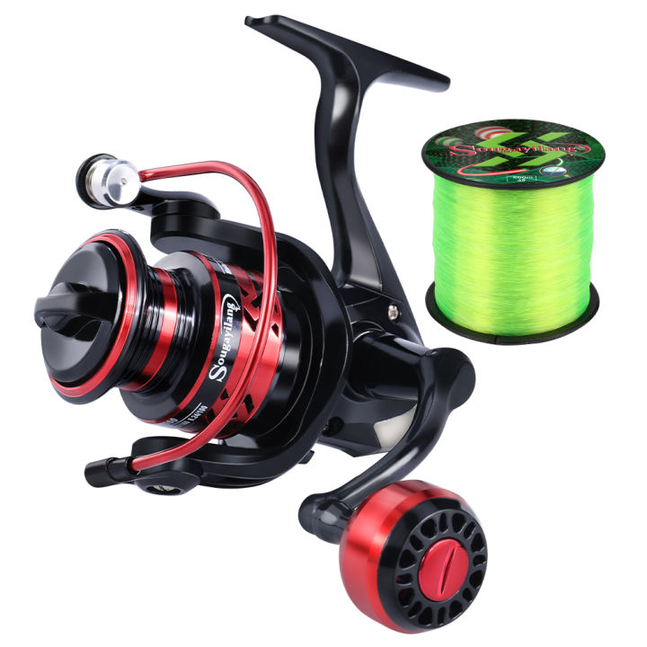 Sougayilang%202000-7000%20Spinning%20Fishing%20Reel%2012+1BB%20High%20Strength%20Aluminum%20Spool%20Max%20Drag%2016kg%20Free%20%20500m%20Nylon%20Line%20Pesca%20-%20Image%207