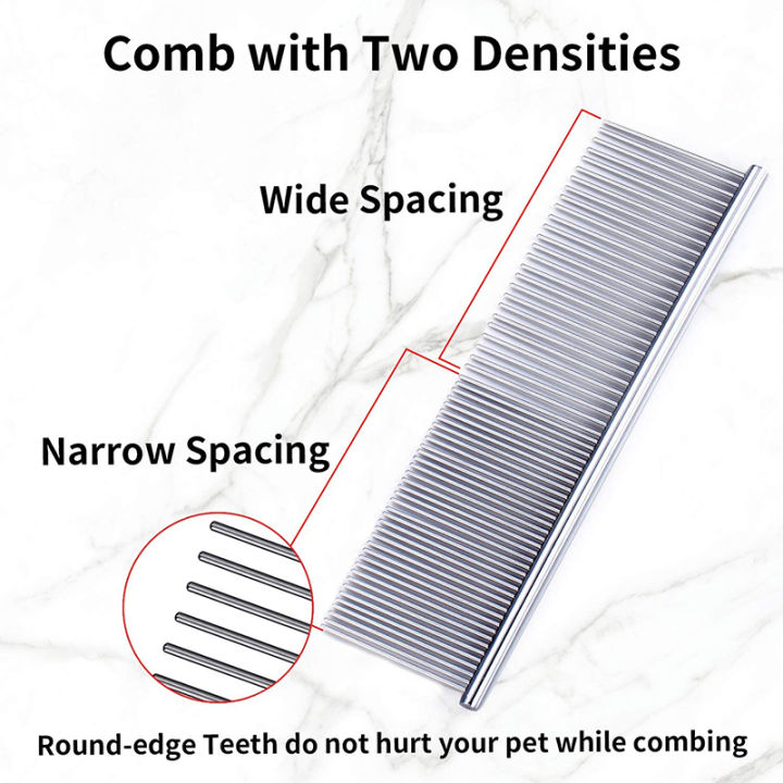 Pet%20Dematting%20Comb%20Stainless%20Steel%20Pet%20Grooming%20Comb%20for%20Dogs%20and%20Cats%20Gently%20Removes%20Loose%20Undercoat%20Flea%20Comb%20Pretty&Better%20-%20Image%204
