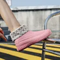 Rain boots for women short style fashionable outdoor waterproofRain boots with cotton warm nonslip and wear-resistant rain boots. 