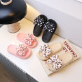 2026Summer Children's Slippers Girls Princess Non-slip Soft Sole Slippers Toddler Girl Shoes Bow Tie Slippers Flip Flops Outdoor.