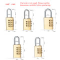 New Padlock Solid Brass Lock Digit Combination Password Secret Code for Gym Locker Sports Fence Toolbox Gate Case Hasp Storage. 