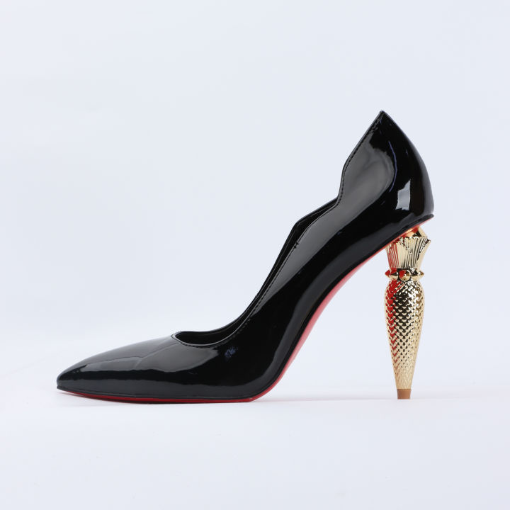 luxury%20Red%20Bottom%20Black%20Pointed%20toe%20Heels%20for%20Women%20Shoes%202024%20Elegant%20and%20Classy%20Designer%20Slingback%20Heels%20High%20Quality%20big%20Size%20-%20Image%204