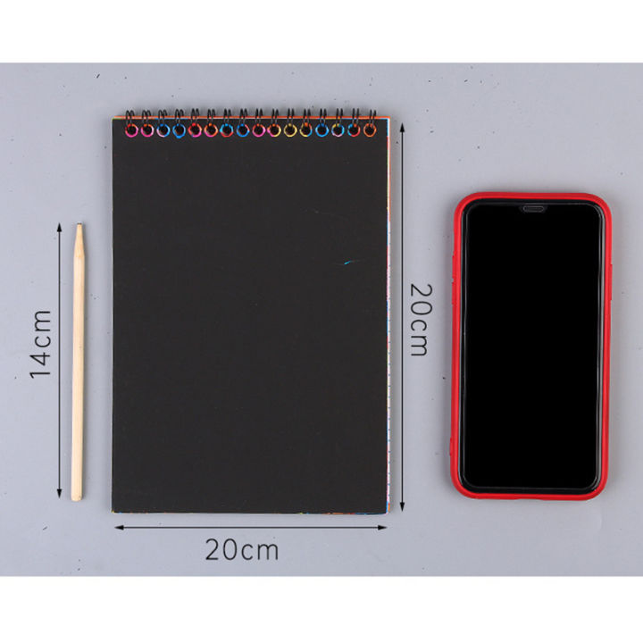 12%20Sheets%20Rainbow%20Scratch%20Note%20Sketchbook%20Paper%20Painting%20Toys%20Children%20DIY%20Color%20Art%20Doodle%20Scratch%20Off%20Card%20Drawing%20Notebooks%20-%20Image%207