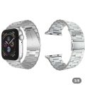 Premium Silver Stainless Steel Strap for Smart Watches – 42mm, 44mm, 45mm, 49mm – DuPremium Silver Stainless Steel Strap for Smart Watches – 42mm, 44mm, 45mm, 49mm – Durable & Stylish Metal Bandrable & Stylish Metal Band. 