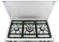 Welcome 3 Burner 34" Gas Cooking Range WC-4500 - Grey and Black. 