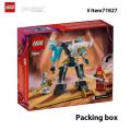 LEGO 71827 NINJAGO Zane's Battle Suit Mech Ninja Toy - Building Toy for Pretend Play for Kids， Idea for Birthdays. 