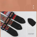 The guitar strap is fashionable and versatile. It features geometric patterns and ethnic styles.