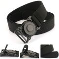 Rotary Quick Release Alloy Buckle Belts for Men Wear-resistant Nylon  Belt Multifunctional Outdoor Belt Hunting. 