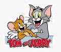 FAMOUS TOM AND JERRY CARTOON STICKER SHEET. 