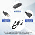 1M/2M USB Male to Female Extension Cable with On/Off Switch Data Transfer and Charging for LED Lamp/USB Flash/Fan/LED Strips etc. 