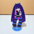 Anime Panty & Stocking with Garterbelt Figure Acrylic Stand Ornament Cute Desktop Model Decoration Cosplay Props Fans  10CM. 