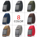 MEDYLA New Nylon Belt Metal Magnetic Buckle Adjustable Belts For Men Military Combat Elastic Belts High Quality Wear-resistant. 