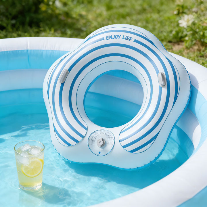 Inflatable%20Pool%20Floats%20Mermaid%20Tail%20Swim%20Ring%20Transparent%20Blue%20Donut%20Tube%20with%20Built-in%20Air%20Pump%20for%20Adults%20Kids%20Summer%20Beach%20-%20Image%202