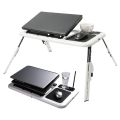 Multi-Function Folding Laptop Desk Table Laptop Stand Holder With 2 USB Cooling Fans Mouse Pad For Bed. 