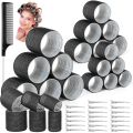 Hair Curling Rollers in Various Sizes for DIY Lazy Hair Styling, Air Bangs Curlers, Plastic Hair Curling Tool.