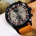 Forsining Sports Mens Watches Top Brand Luxury Calendar Brown Leather Strap Luminous Hands Fashion Automatic Mechanical Watch.