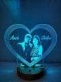 Customised Led 3d Acrylic Lamp | Table Lamp | Happy Birthday | Happy Anniversary | LED Trophy | LED Photo | LED Islamic Calligraphy. 
