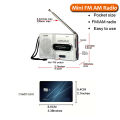 BC-R21 Portable Radio AM FM Battery Powered Longest Lasting Best Reception with Headphone Jack for Running Walking Emergency Use.