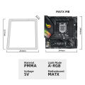 Mainboard A-RGB Lighting Frame ATX MATX ITX 5V3Pin Motherboard Backlight AURA SYNC PC Case LED Strip Rainbow Custom MOD Panel. 